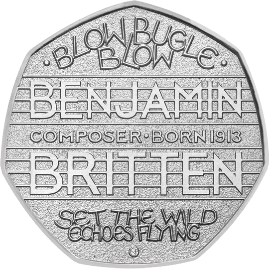 2013 50p Coin Benjamin Britten