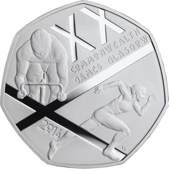 2014 50p Coin Glasgow Commonwealth Games