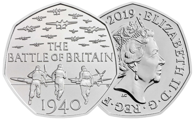 50p Coin 2019 50 Years of the 50p Battle of Britain