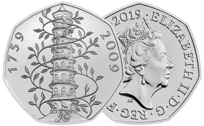 50p Coin 2019 50 Years of the 50p Kew Gardens