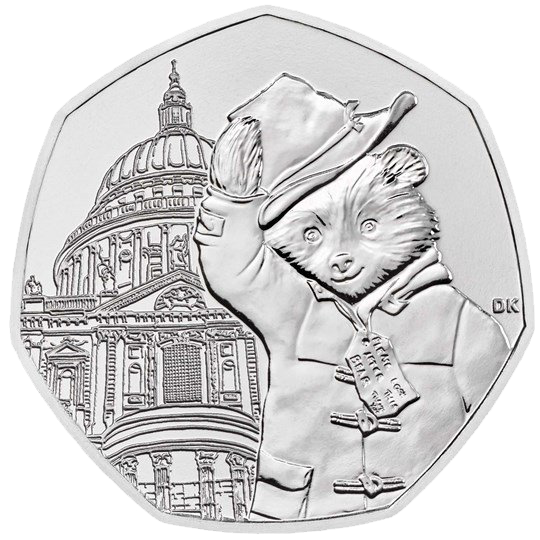 2019 50p Coin Paddington at St Paul's Cathedral