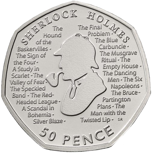 2019 50p Coin Sherlock Holmes