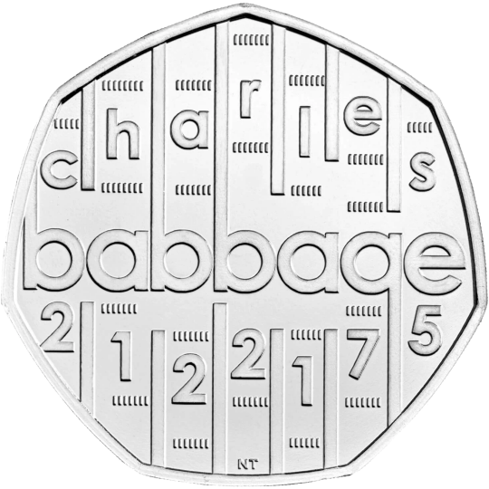2021 50p Coin Charles Babbage