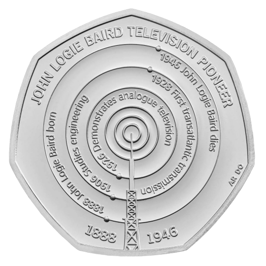 2021 50p Coin John Logie Baird Television Pioneer