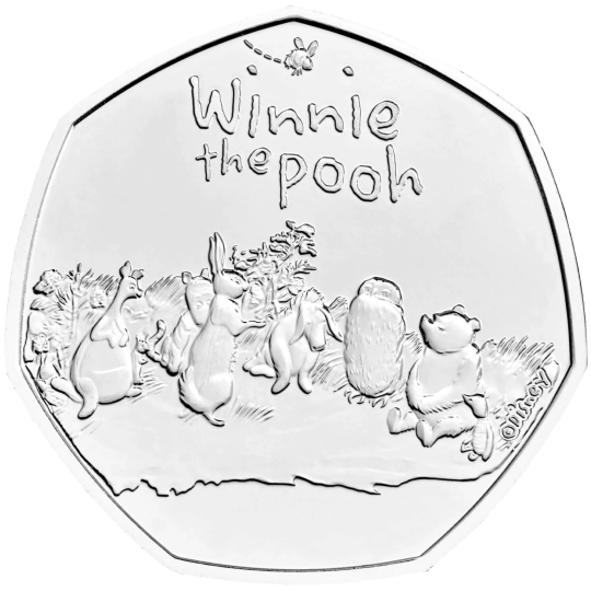 2021 50p Coin Winnie the Pooh and Friends