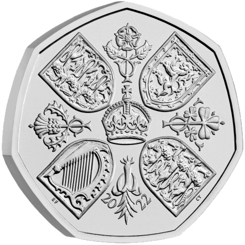 2022 50p Coin Queen Elizabeth II Memorial