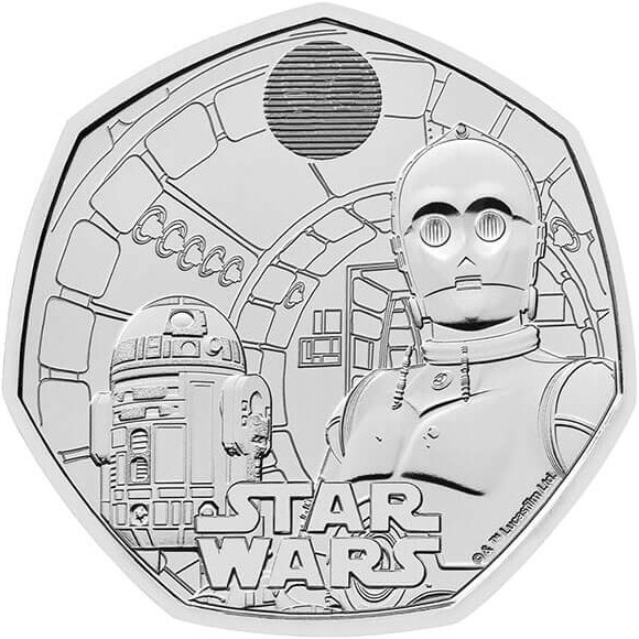 2023 Star Wars R2D2 and C3PO 50p