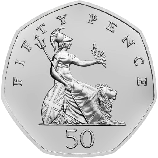 1997 50p Coin Britannia