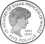 1999 Princess Diana Memorial £5
