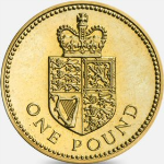 Circulation £1 Coin: 1988 Shield of the Royal Arms