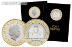 2013 London Underground Train £2 Coin [Circulated - Coin Hunter card]