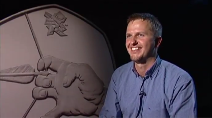 Archery coin designer Piotr Powaga