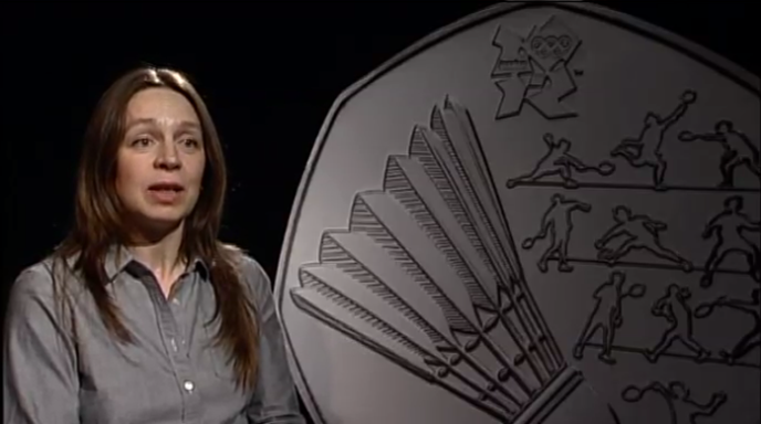 Badminton coin designer Emma Kelly