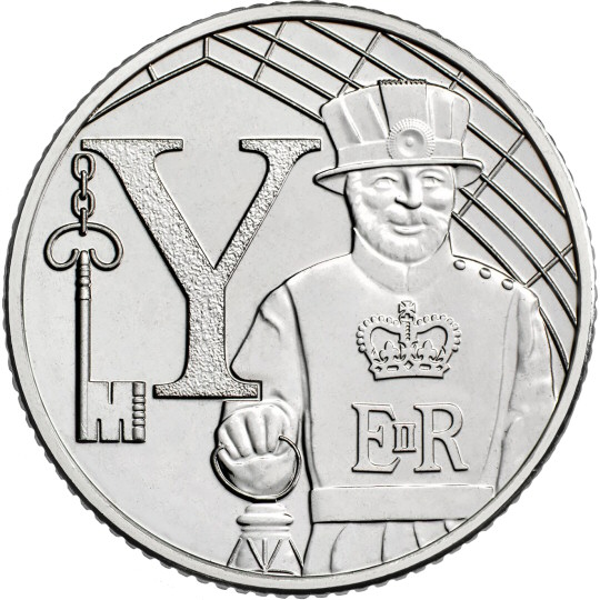2018 10p Coin Y - Yeoman Warder