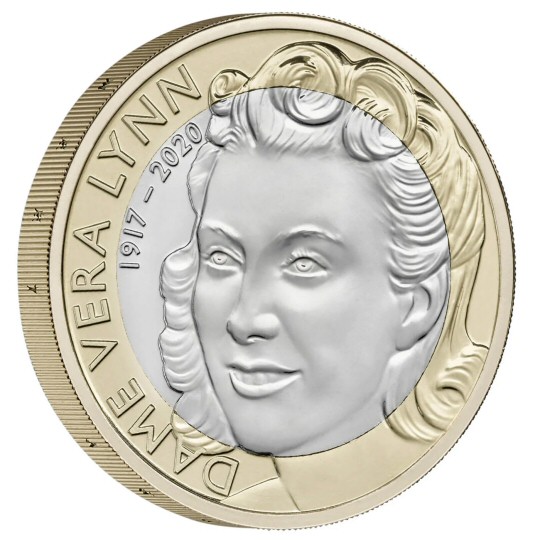 Reverse: Elizabeth II 2022 £2 Dame Vera Lynn