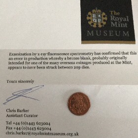 The Royal Mint Museum letter
