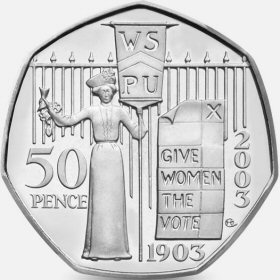 Womens Social and Political Union 50p Coin Womens Social and Political Union 50p Coin
