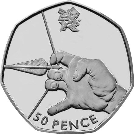 Archery 50p Coin