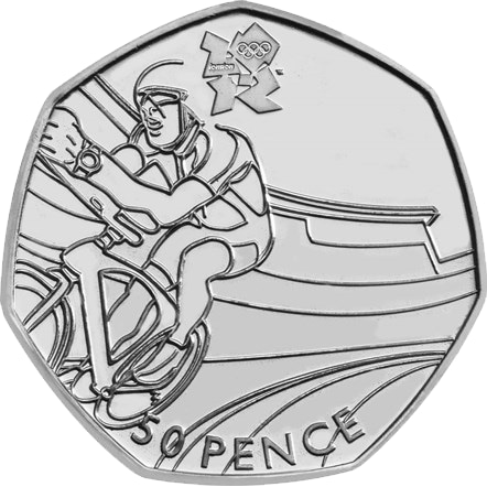Cycling 50p Coin