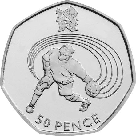 Goalball 50p Coin