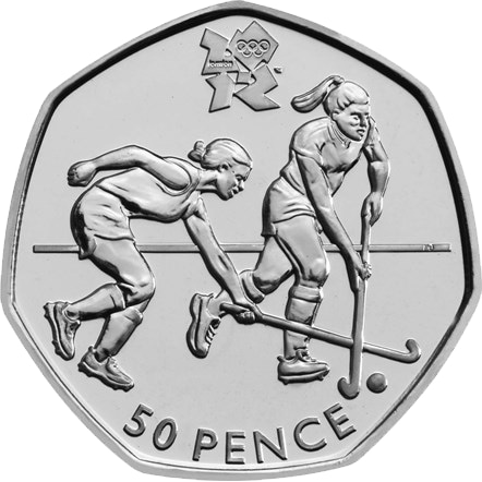 Hockey 50p Coin