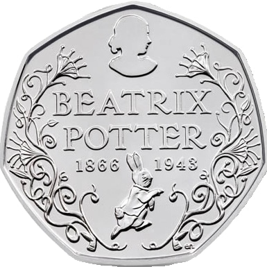 Beatrix Potter Anniversary 50p Coin