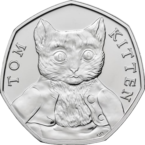 Tom Kitten 50p Coin