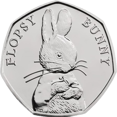 Flopsy Bunny 50p Coin