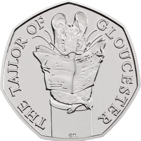 The Tailor of Gloucester 50p Coin