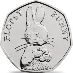 Flopsy Bunny 50p Coin Flopsy Bunny 50p Coin