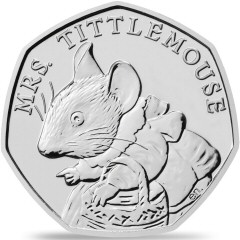 Mrs. Tittlemouse 50p Coin Mrs. Tittlemouse 50p Coin