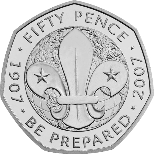 2007 Scouting 50p [Circulated]