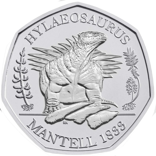 Dinosaur Hylaeosaurus 50p Coin