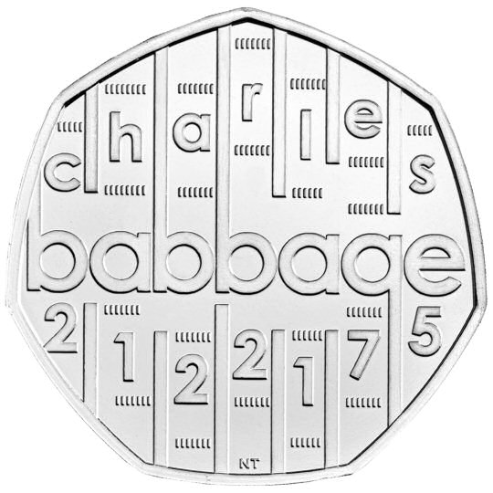 Charles Babbage 50p Coin