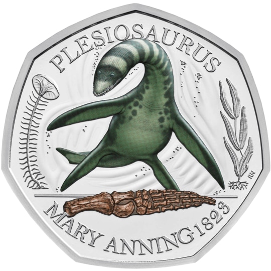 Plesiosaurus 50p Coin