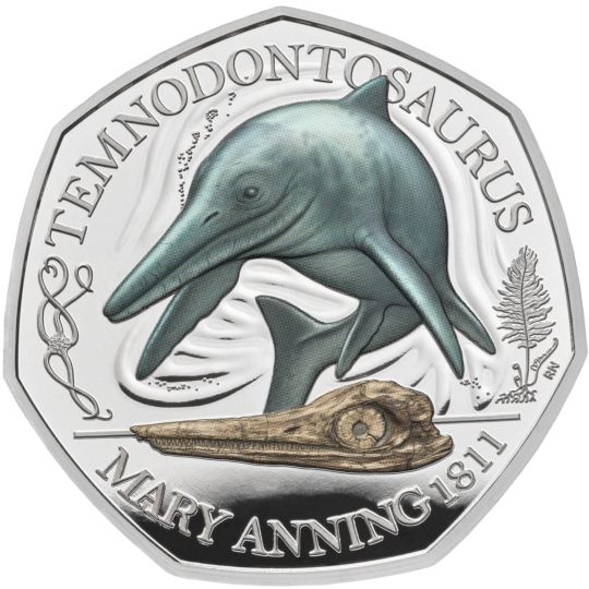 Temnodontosaurus 50p Coin