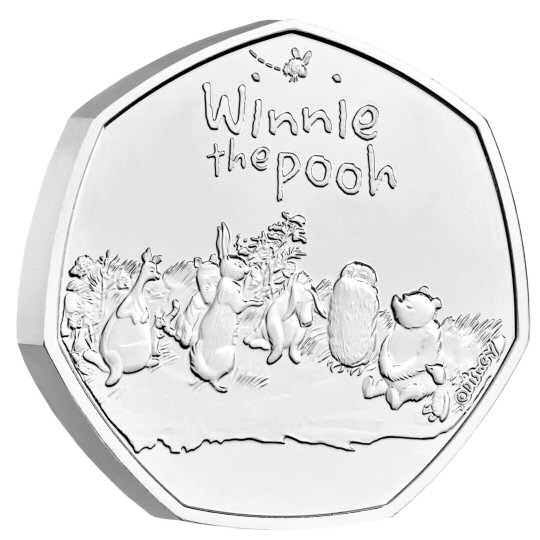 Winnie the Pooh and Friends 50p Coin