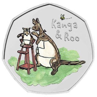 Kanga and Roo 50p Coin