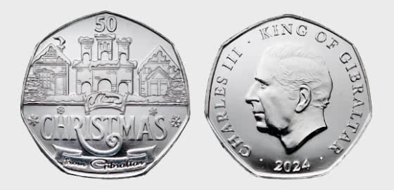 2024 Gibraltar Christmas 50p