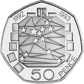 1992/93 UK EEC Presidency / Single European Market 50p