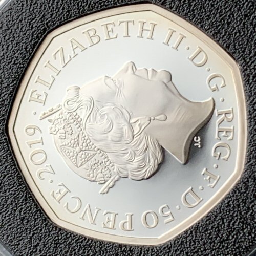 Silver Proof 50p first signs of toning