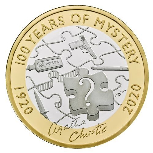 2020 Agatha Christie Â£2 coin