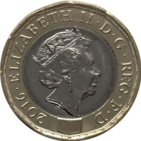 2016 New £1 Coin - Micro Dated 2017