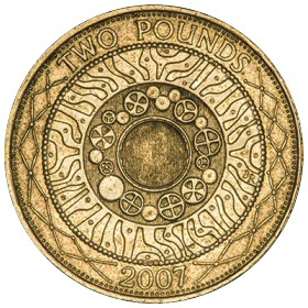 Single metal £2 coin