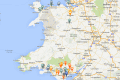 Wales coin dealer map