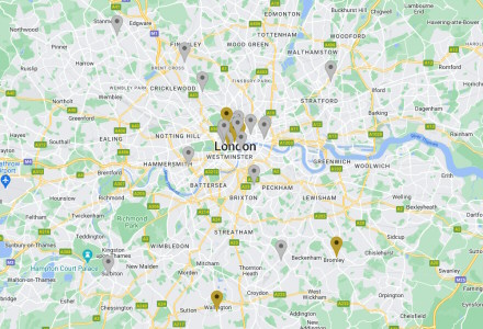 London coin dealer map