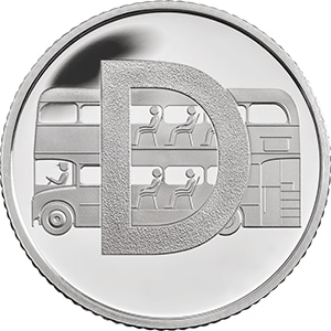 D - Double Decker Bus 10p Coin