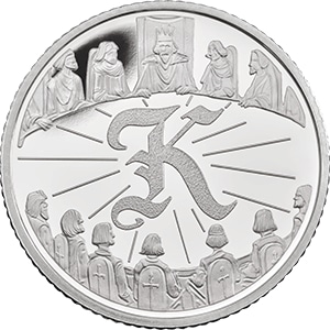 K - King Arthur 10p Coin