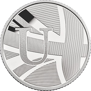 U - Union Flag 10p Coin