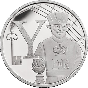 Y - Yeoman Warder 10p Coin